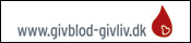 Giv blod 175x40 pixel